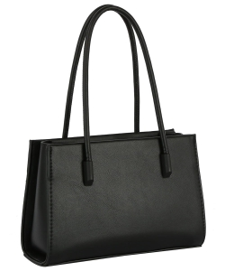 Fashion Top Handle Tote Bag TD-0062 BLACK